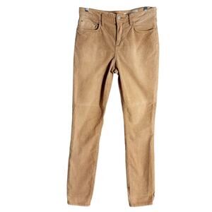 Anthropologie Pilcro Script Light Brown Corduroy High Rise Skinny Jeans 30 Tall